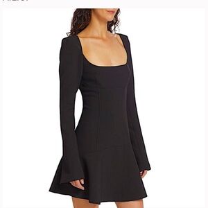 ALC Black Long Sleeve Sheath Dress